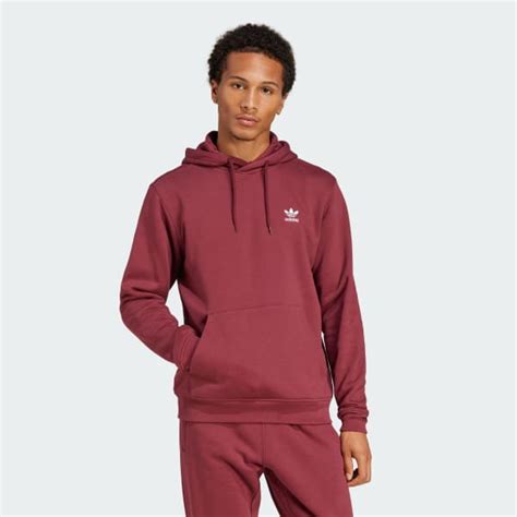 adidas hoodie weinrot herren
